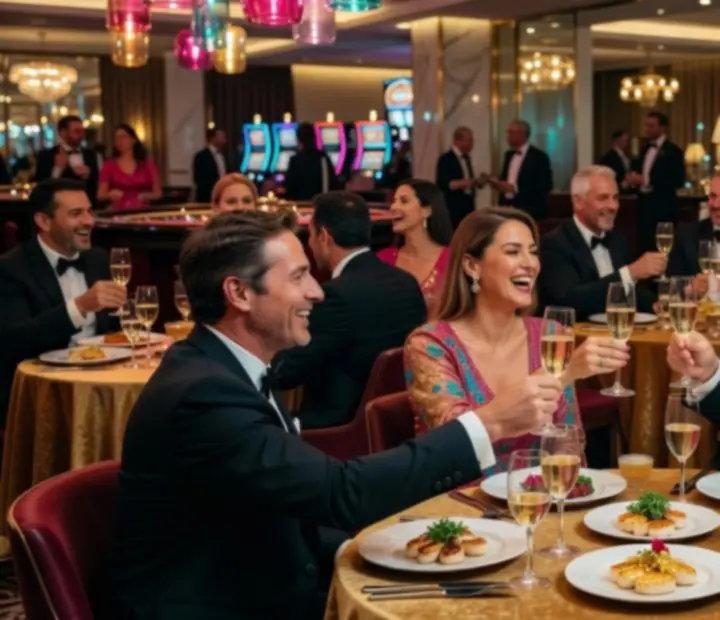 Stylové noční momenty, přátelská setkání a společenské večery v Cezaria Casino.